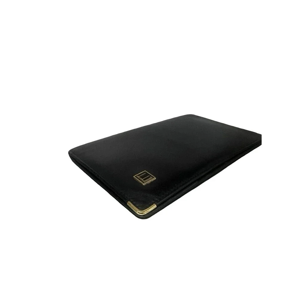 Dunhill black leather